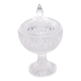 Potiche Bomboniere com Pé de Cristal 22cm Queen - Ela Decora
