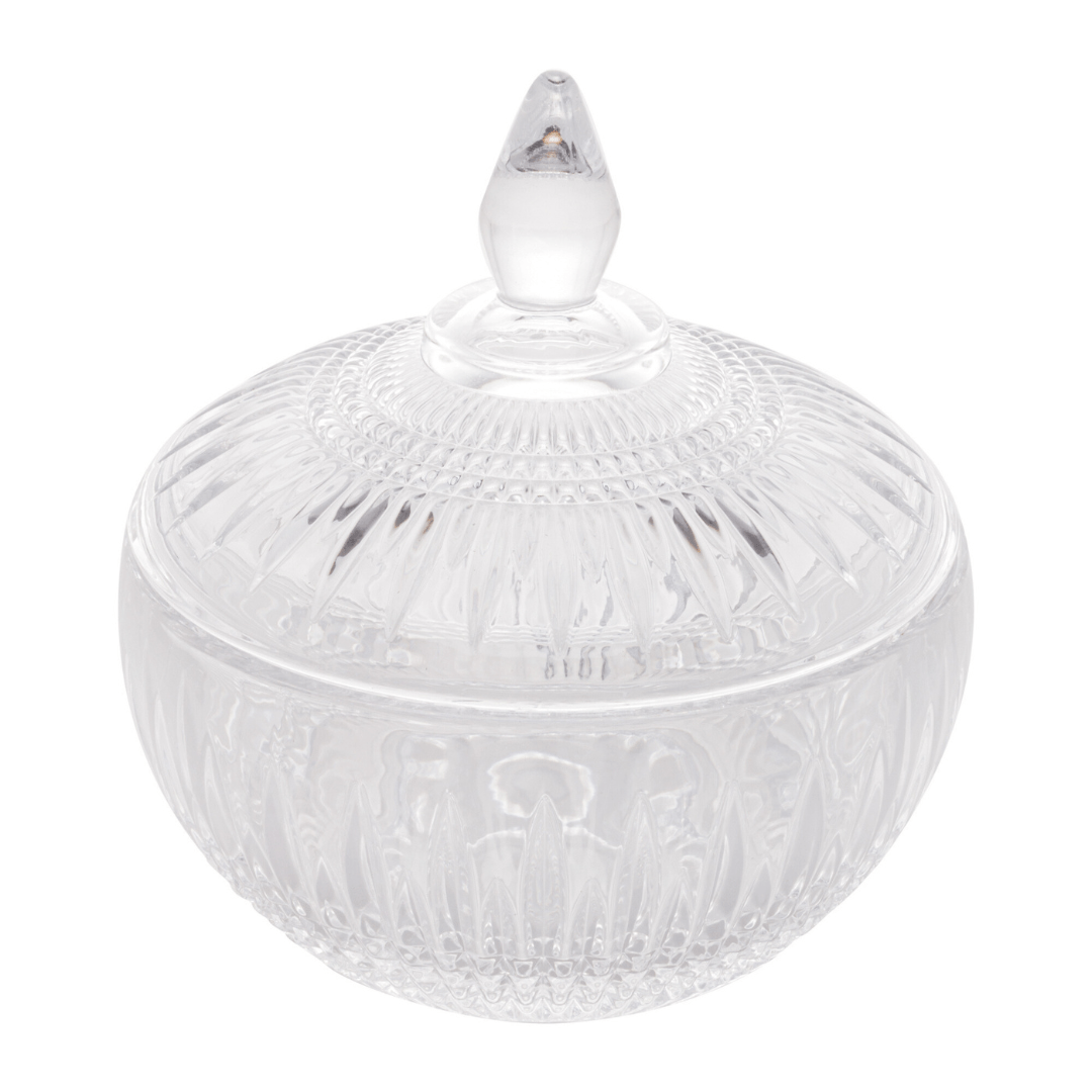 Potiche Bomboniere de Cristal 15cm Queen - Ela Decora