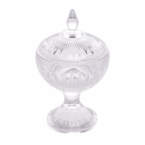 Potiche Bomboniere em Cristal de Chumbo com Pé 18cm Queen - Ela Decora