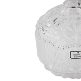 Potiche Bomboniere em Cristal Ecológico Transparente 14cm - Ela Decora