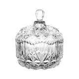 Potiche Bomboniere em Cristal Ecológico Transparente 14cm - Ela Decora