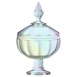 Potiche Bomboniere Splendor em Cristal com Pé Furta Cor 21,2cm - Ela Decora