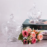 Potiche com Pé de Cristal Fruit Transparente 13cm - Ela Decora