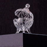 Potiche com Pé de Cristal Fruit Transparente 13cm - Ela Decora