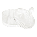 Potiche de Cristal Carrossel Transparente 12,5cm - Ela Decora