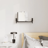 Prateleira Suspensa Buddy Preto 46 cm x 15 cm - Ela Decora