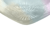 Prato Centro de Mesa Coração em Vidro Furta Cor 15cm x 3cm - Ela Decora