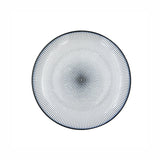 Prato de Porcelana Decorativo Preto e Branco - 19,5 cm - Ela Decora