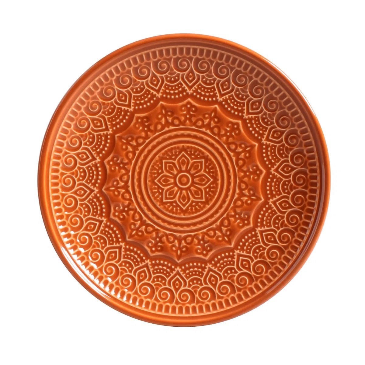 Prato de Sobremesa Agra Cantaloupe Laranja 20cm - Ela Decora