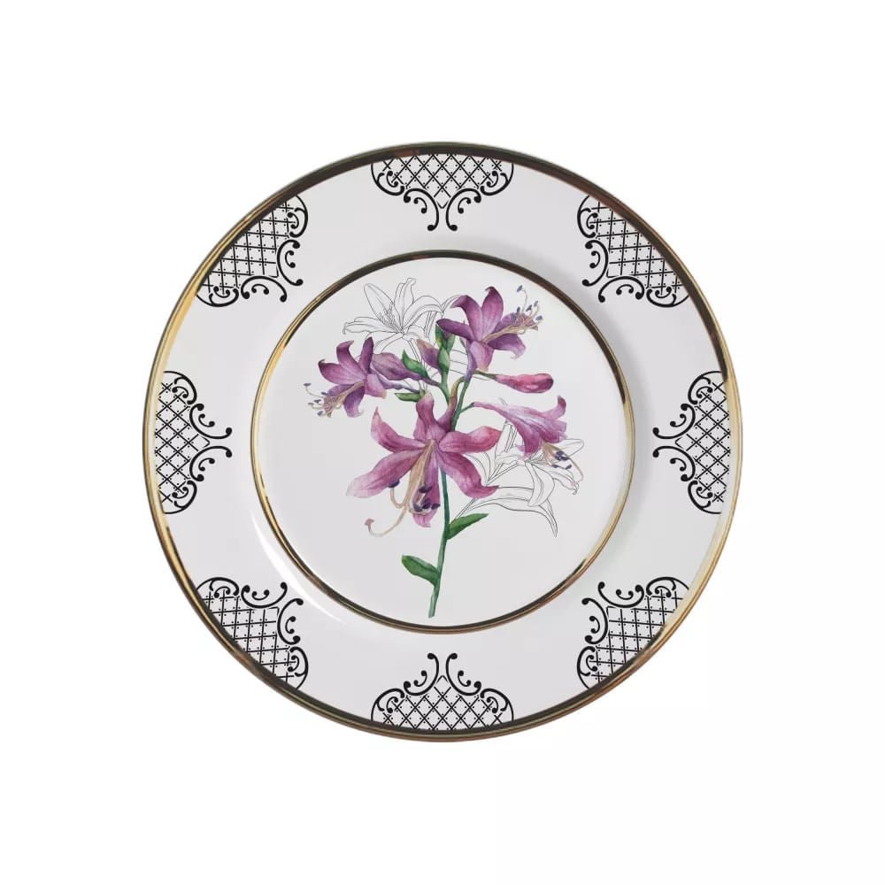 Prato de Sobremesa Amalia 19,5cm - Ela Decora