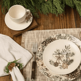 Prato de Sobremesa Aquarelle Memórias de Natal 20cm - Ela Decora