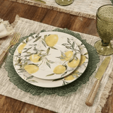 Prato de Sobremesa Aquarelle Siciliano 21cm - Ela Decora