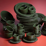 Prato de Sobremesa Atenas Botânico Verde 20,5cm - Ela Decora