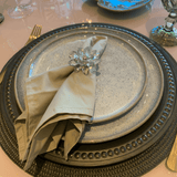 Prato de Sobremesa Bio Green Granite Stoneware 21,5cm - Ela Decora