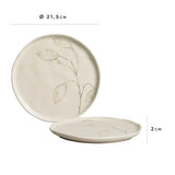 Prato de Sobremesa Bio Stoneware Luau - Ela Decora