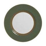 Prato de Sobremesa Celebrate Verde Cerâmica 19,5cm - Ela Decora