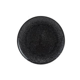 Prato de Sobremesa Dots Cristal de Chumbo Preto 21 cm - Ela Decora