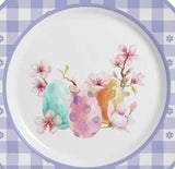 Prato de Sobremesa Páscoa Purple Chess Xadrez Lilás 19,5cm - Ela Decora