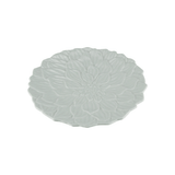 Prato de Sobremesa Porcelana Daisy Branco - 19 cm - Ela Decora