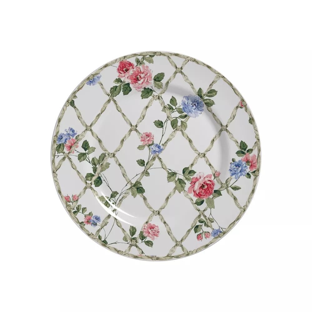 Prato de Sobremesa Romântica 19,5cm - Ela Decora