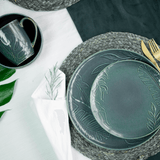 Prato de Sobremesa Tropical Esmalte Verde 21,3cm - Ela Decora