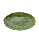 Prato Decorativo de Cerâmica Leaf Folha de Banana Verde 19,5cm - Ela Decora
