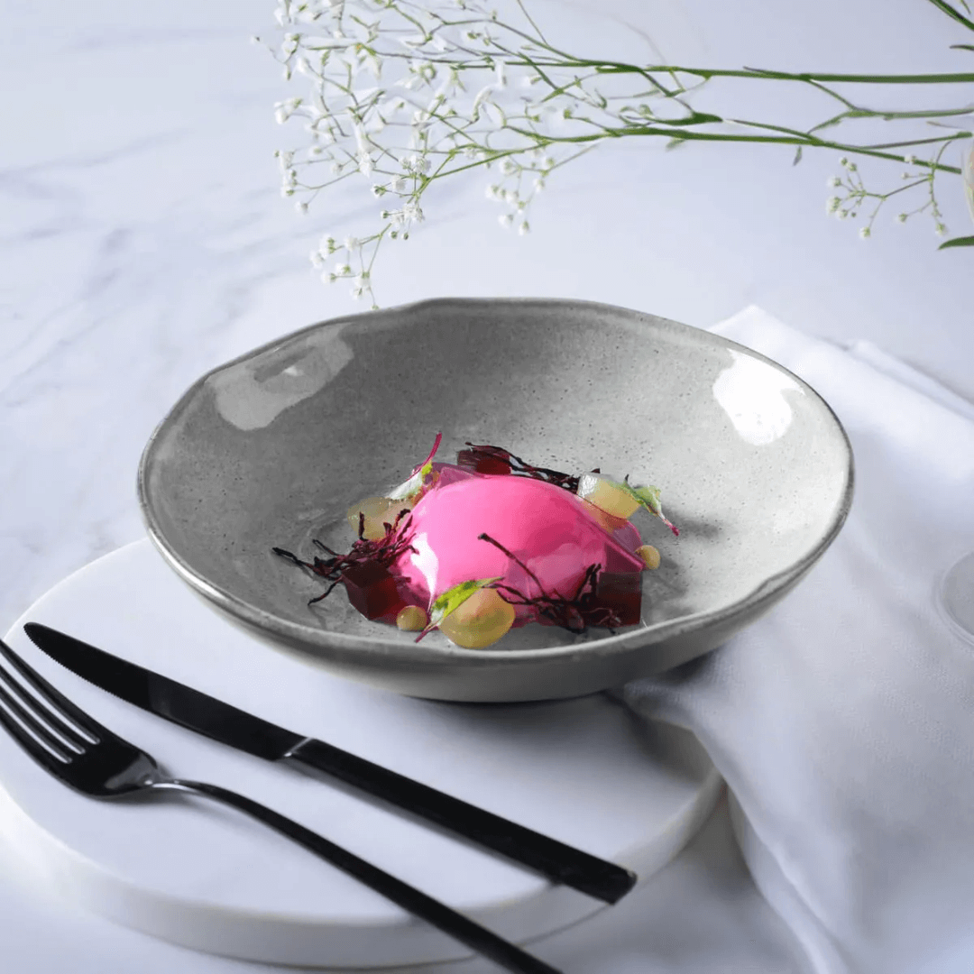 Prato Fundo Bio Dust Cinza 22,5cm - Ela Decora