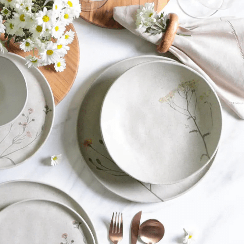 Prato Fundo Bio Stoneware Campestre 22,5cm - Ela Decora
