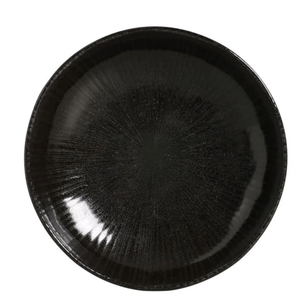 Prato Fundo Bio Stoneware Imo Preto 22,5cm - Ela Decora