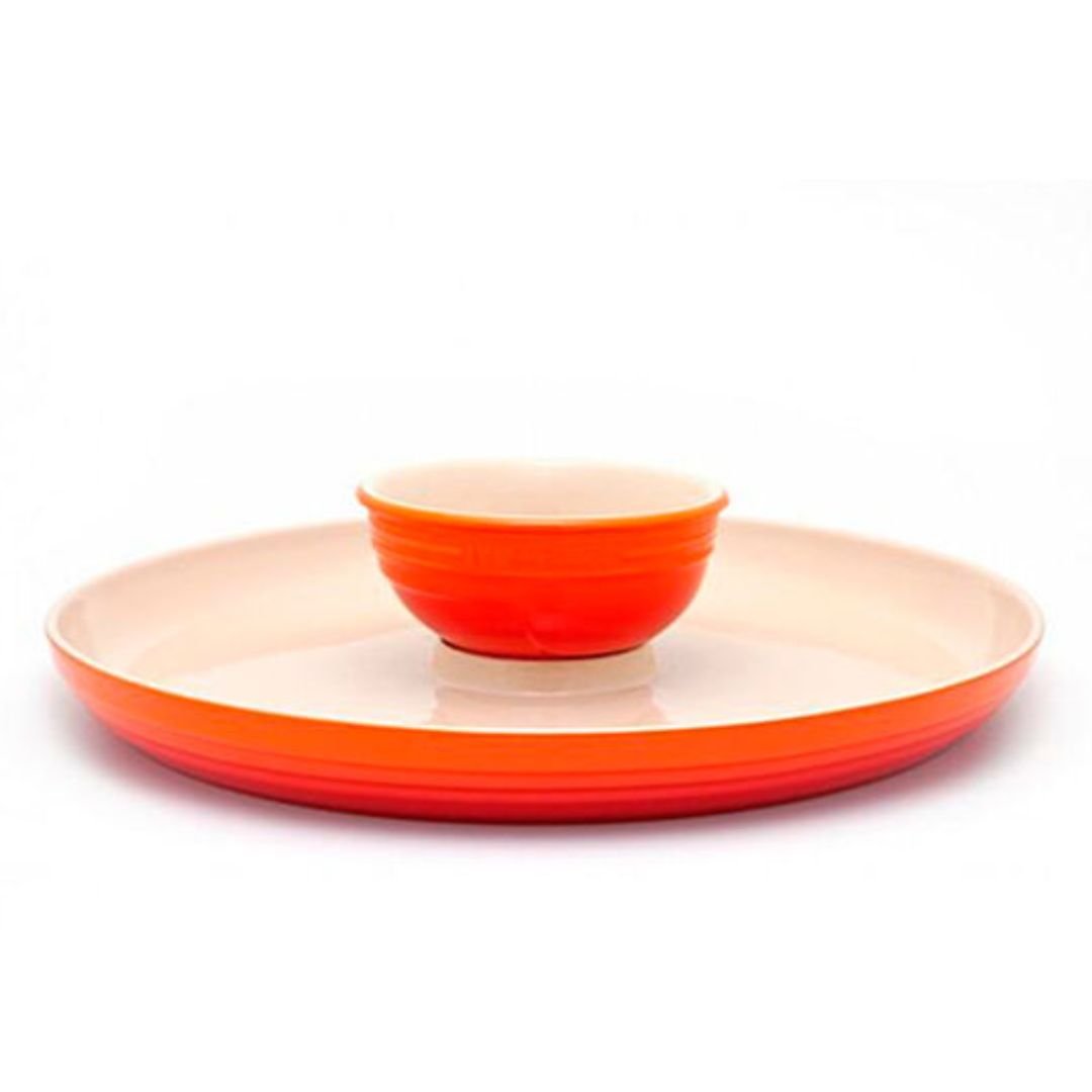 Prato para Aperitivo Laranja 35cm Le Creuset - Ela Decora