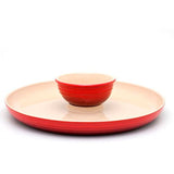 Prato para Aperitivo Vermelho 35cm Le Creuset - Ela Decora