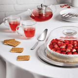 Prato para Bolo Boleira em Aço Inox com Tampa 39,5cm Tramontina - Ela Decora