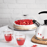 Prato para Bolo Boleira em Aço Inox com Tampa 39,5cm Tramontina - Ela Decora