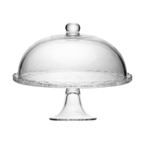 Prato para Bolo com Pé e Tampa de Cristal New Butterfly 30cm - Ela Decora