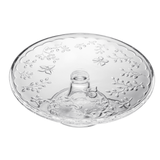 Prato para Bolo com Pé em Cristal Ecológico New Buterfly 30cm - Ela Decora