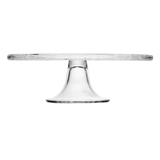 Prato para Bolo com Pé em Cristal Ecológico New Buterfly 30cm - Ela Decora