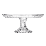 Prato para Bolo com Pé em Cristal New Butterfly 27cm - Ela Decora