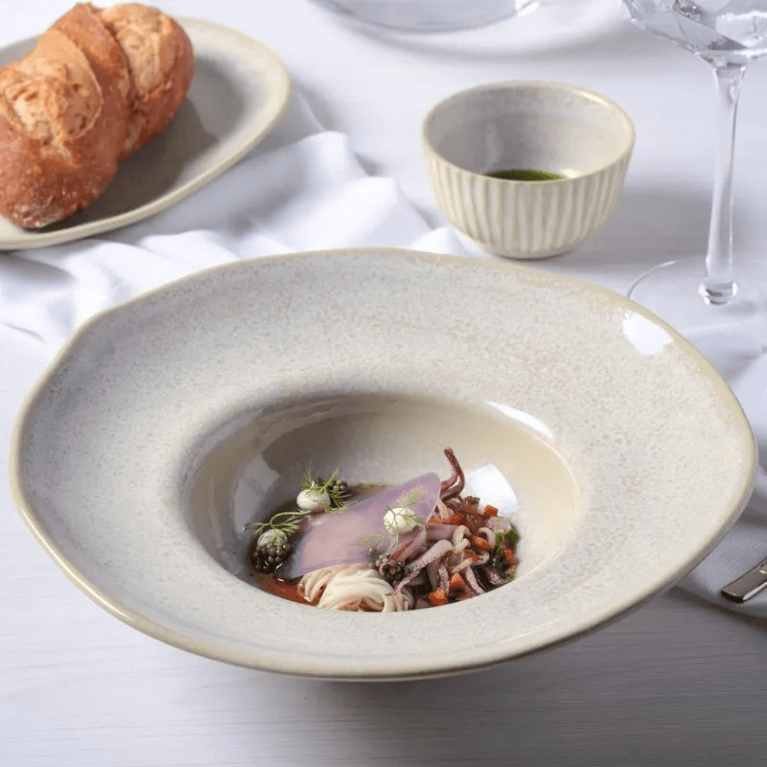 Prato para Massas Organico Latte 28cm - Ela Decora