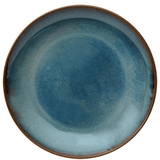 Prato para Sobremesa Noir em Cerâmina Azul 20,5cm - Ela Decora