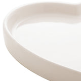 Prato Pires de Coração Porta Anel Heart Branco 12,8cm 12,8cm x 12,2cm x 1,5cm - Ela Decora