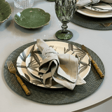 Prato Raso Aquarelle Bambu 28cm - Ela Decora