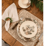 Prato Raso Aquarelle Memórias de Natal 27cm - Ela Decora