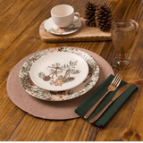 Prato Raso Aquarelle Memórias de Natal 27cm - Ela Decora