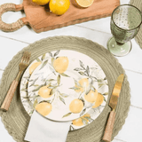 Prato Raso Aquarelle Siciliano 26,5cm - Ela Decora