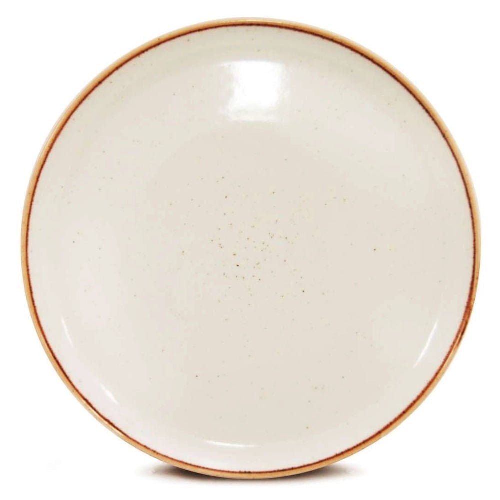 Prato Raso Artisan Coupe Blanc Corona 28,5 cm - Ela Decora