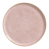Prato Raso Bio Litchi Stoneware Rosa 27,5cm - Ela Decora