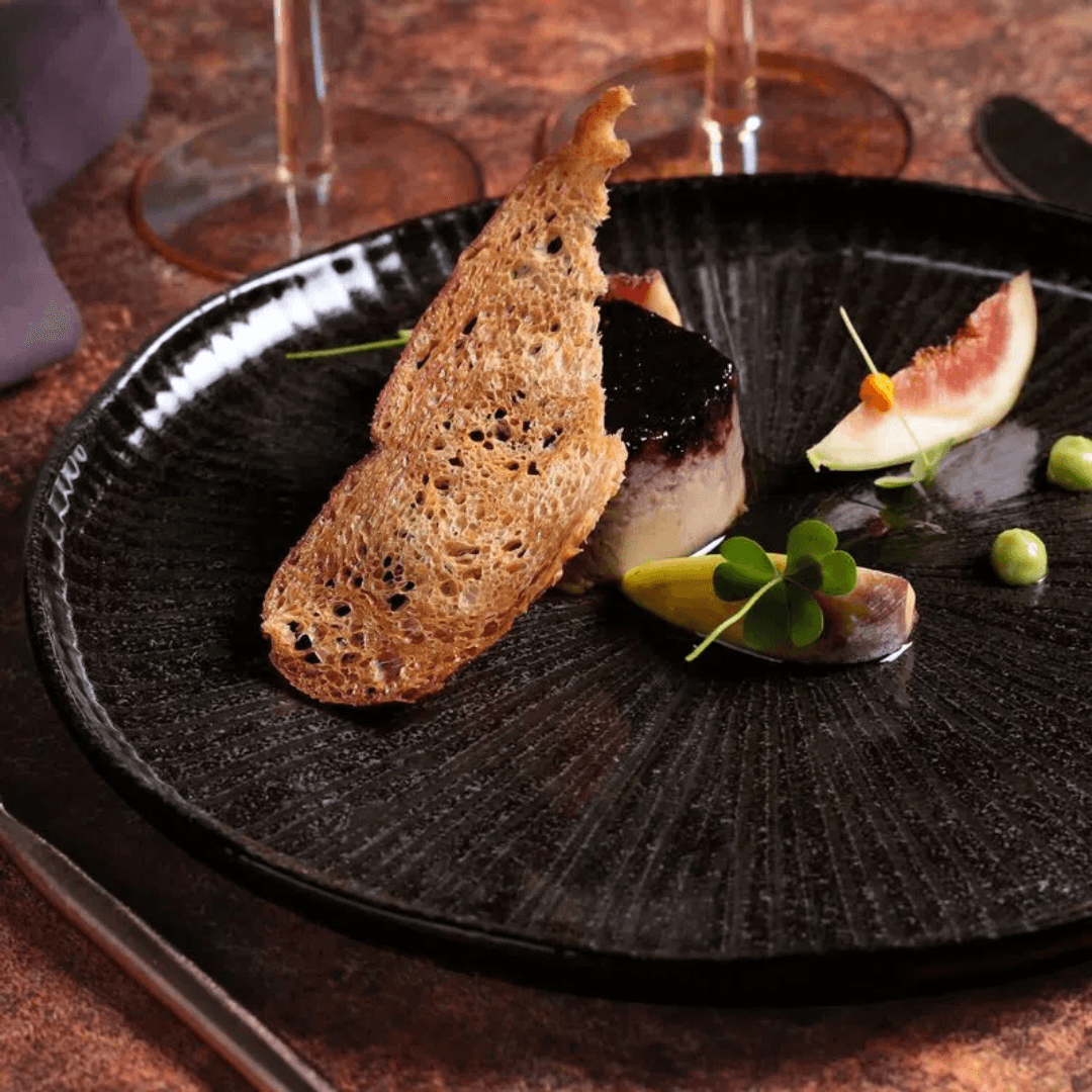 Prato Raso Bio Stoneware Imo Preto 27,5cm - Ela Decora