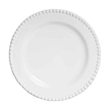 Prato Raso Bolinha Branco 26cm - Ela Decora