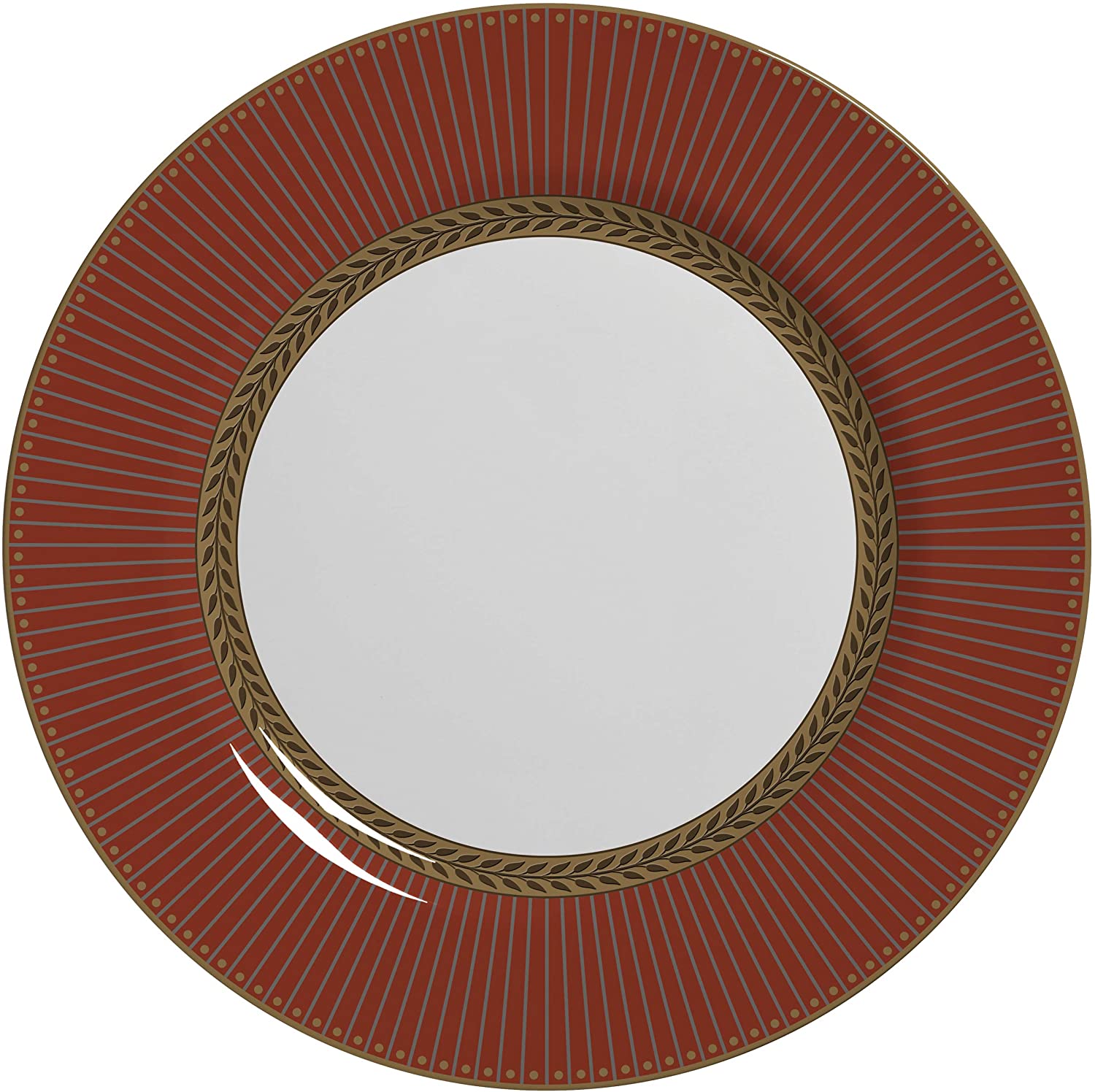 Prato Raso Celebrate Vermelho Cerâmica 28,5cm - Ela Decora