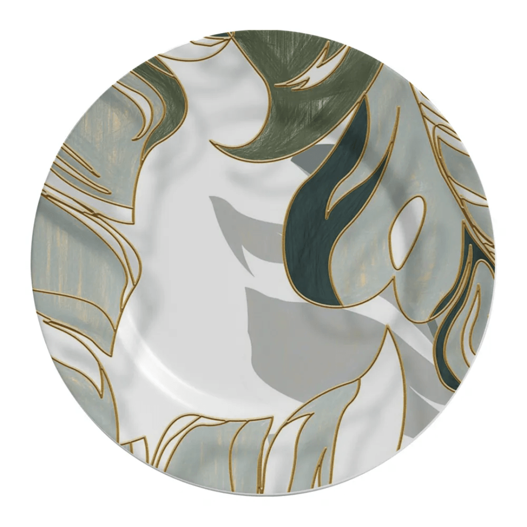 Prato Raso de Cerâmica Salt Lake Acetinado 29cm - Ela Decora